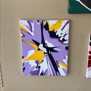 8x10 acrylic spin art